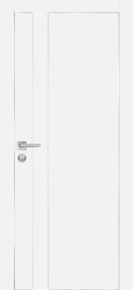 Фото Межкомнатная дверь PX-14  AL кромка с 4-х ст. Белый матовый