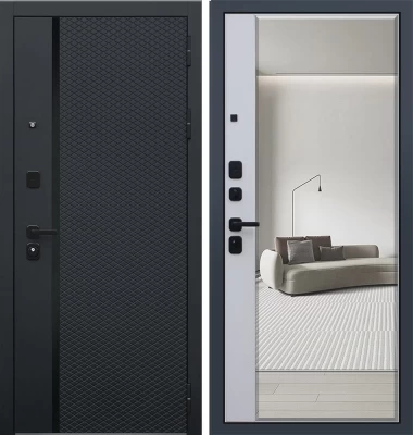 Дверь Ньюкасл с зеркалом