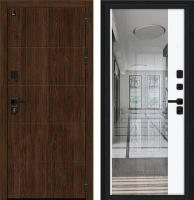 Дверь Браво Глори/SBlack Pecan/White Shell