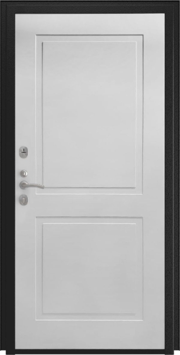 Входная дверь Модель L - 49 ФЛ-609 (L-52, 10мм, белый матовый) внутренняя сторона