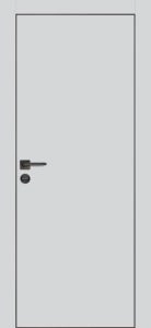 Межкомнатная дверь PX-1 черная кромка с 4-х ст. Агат