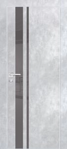 Межкомнатная дверь PX-16  AL кромка с 4-х ст. Серый бетон