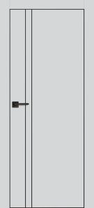 Межкомнатная дверь PX-20  черная кромка с 4-х ст. Агат